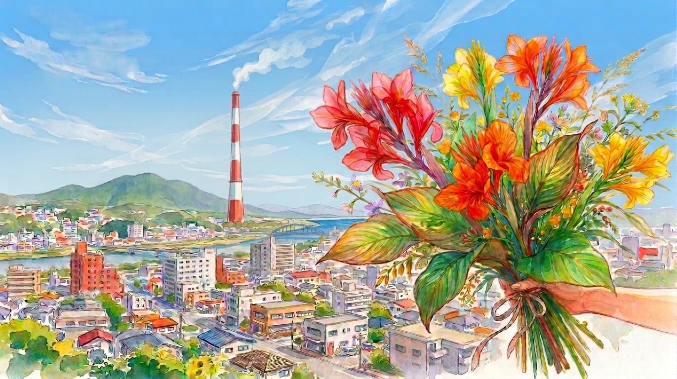延岡の花束